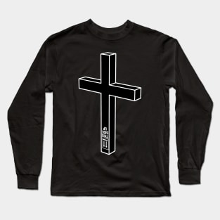 Upside Down Upside Down Cross Long Sleeve T-Shirt